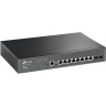 Коммутатор TP-LINK T2500G-10MPS 8-портовый гигабитный с 2 SFP-слотами
